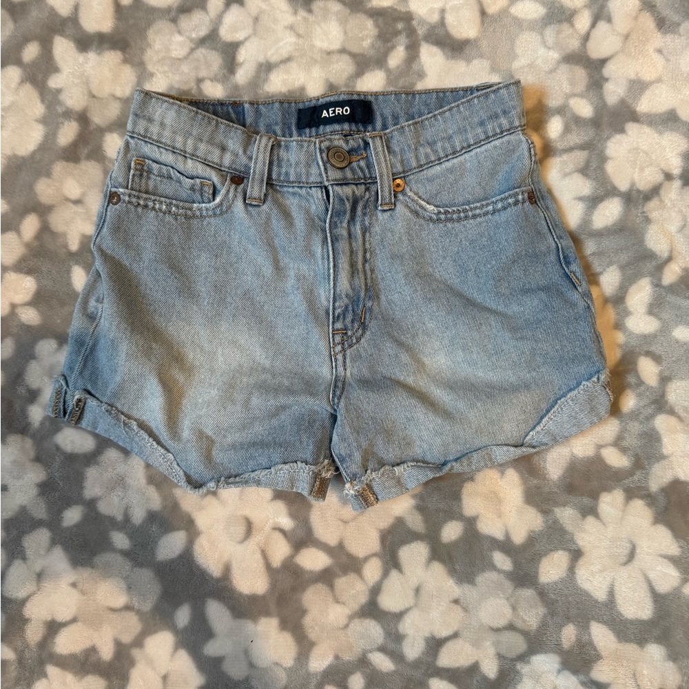 Aeropostale Blue Jean Shorts Relaxed Fit